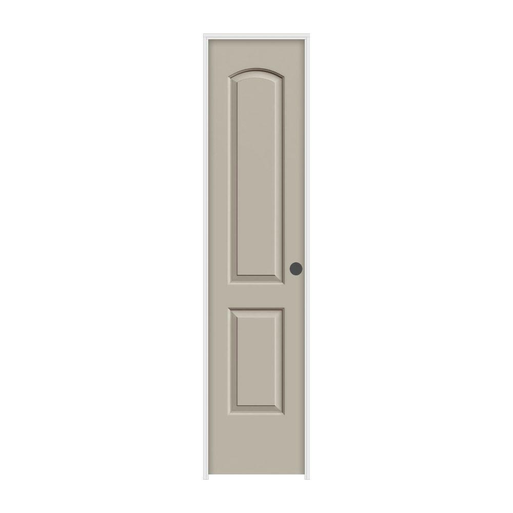 18 In X 80 In Continental Desert Sand Painted Left Hand Smooth Molded Composite Mdf Single Prehung Interior Door