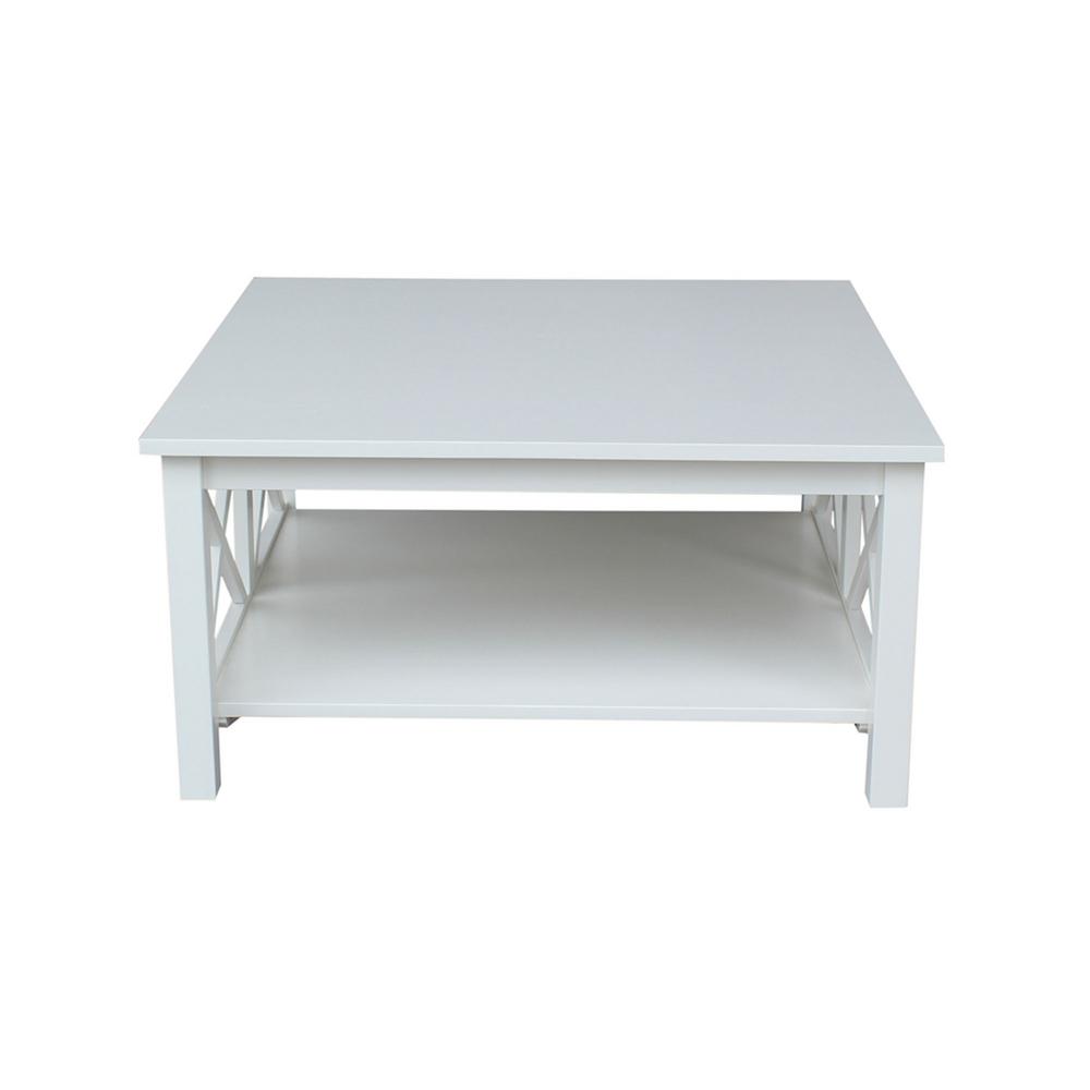 International Concepts Hampton Pure White Square Coffee Table Ot08 - Black And White Square Coffee Tables International Concepts Hampton Pure White Square Coffee Table Ot08 - Black And White Square Coffee Tables