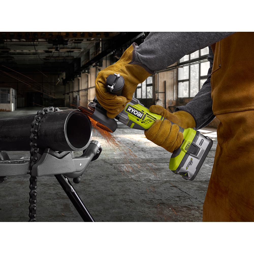 Ryobi 18Volt ONE+ Cordless 41/2 in. Brushless CutOff Tool/Angle