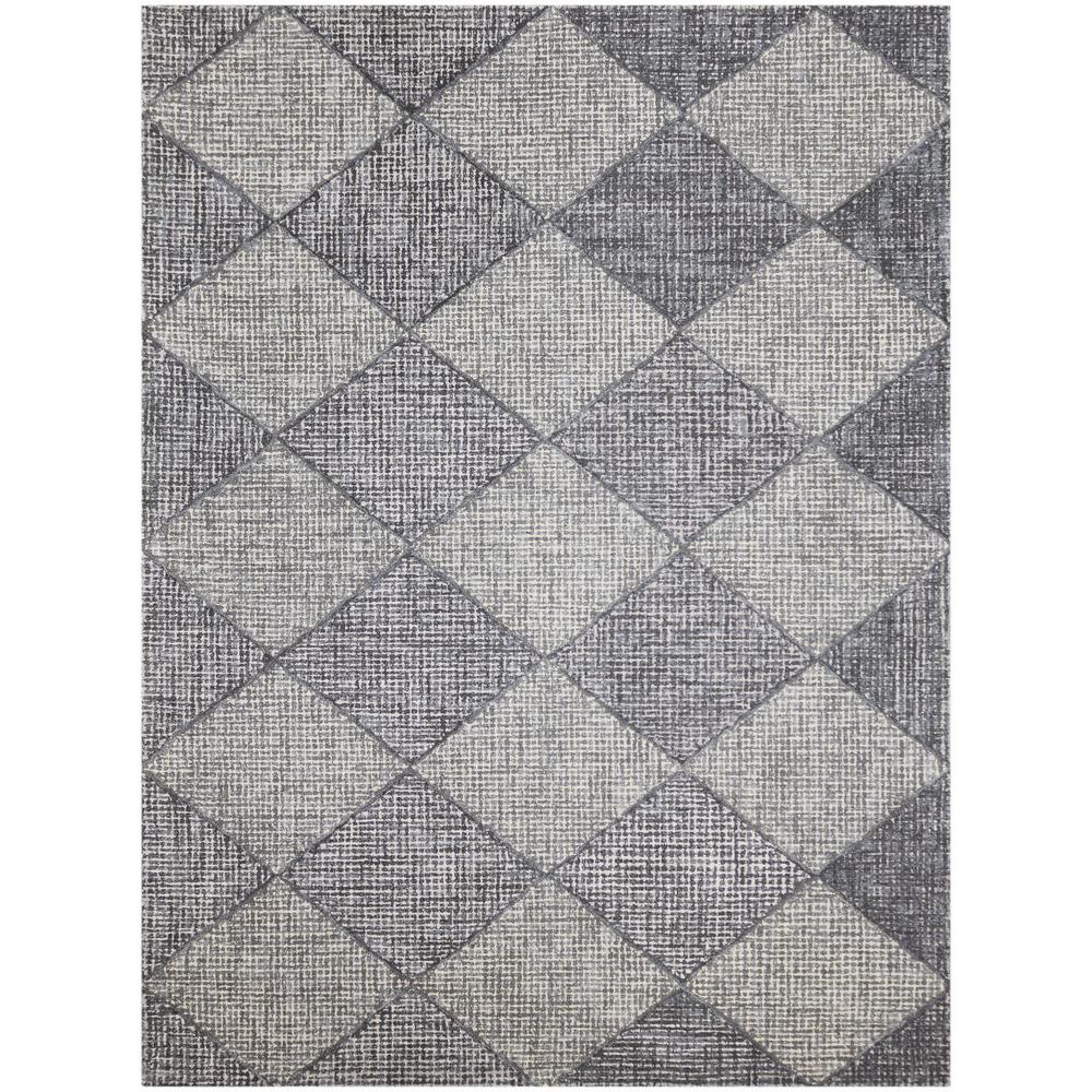 Diamond Gray 8 Ft X 11 Indoor Area Rug Ama40811ar The Home Depot Diamond Gray 8 Ft X 11 Indoor Area Rug