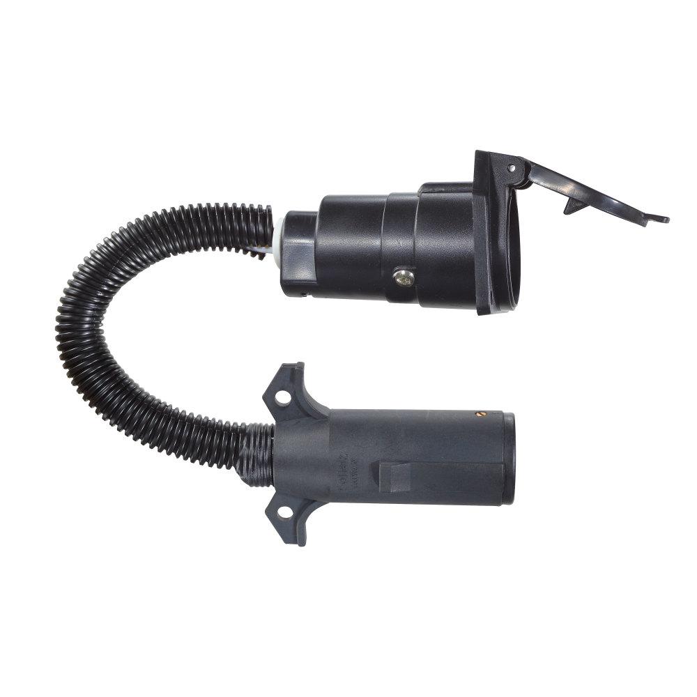 New 7-way Rv Style To 6-way Round And 5-way Flat Trailer Wiring Adapter seachoic