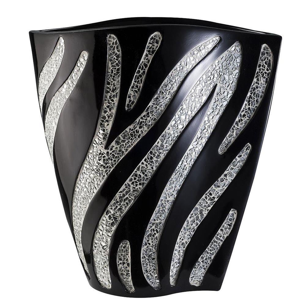 Ore International 14 In H Zebra Print Decorative Vase K 4243 V1