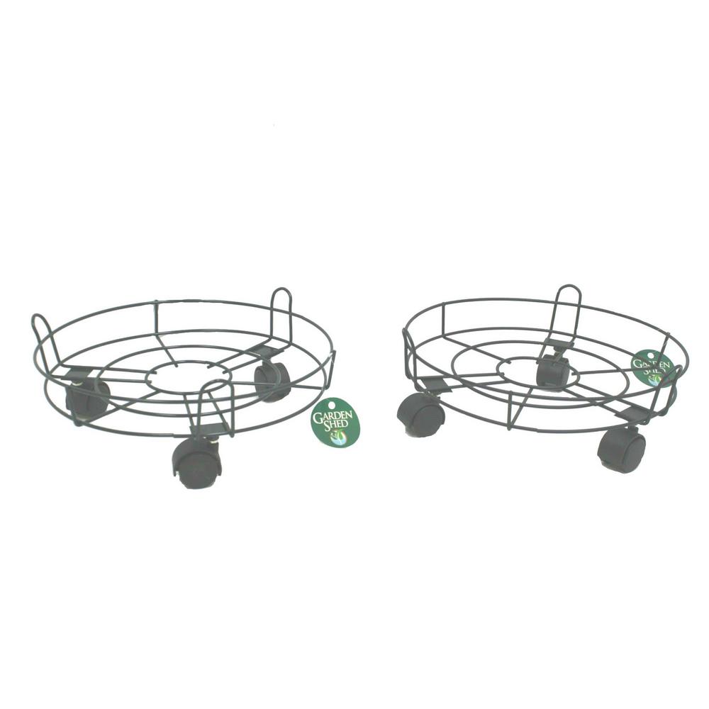 13 in. 2Assorted 33 cm x 10 cm Wheeled Plant Trolley37612 The Home