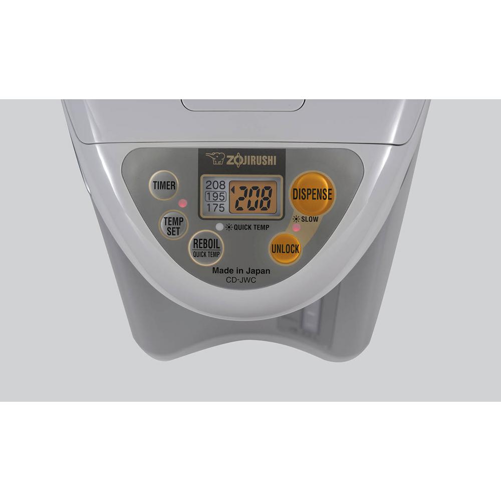 Zojirushi CDJWC40 17Cup Silver and Gray Electric Kettle and Water BoilerCDJWC40HS