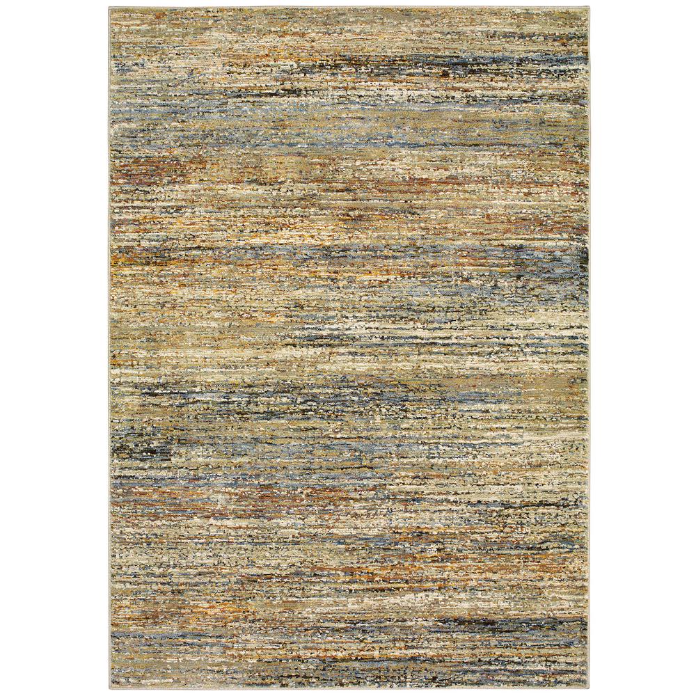 Audrey Gold/Green 5 ft. x 7 ft. Abstract Area Rug001618 The Home Depot