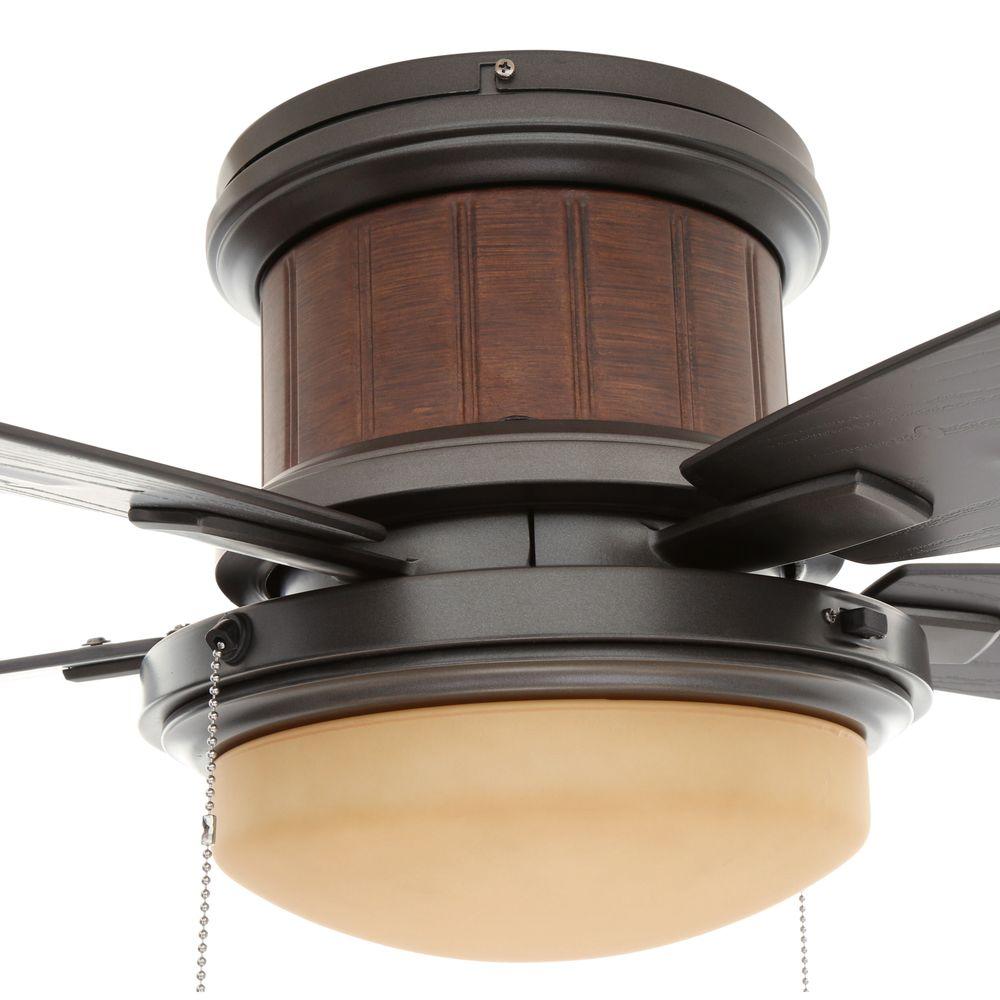 Flush Mount Ceiling Fan Hugger Low Profile Stylish LED ...