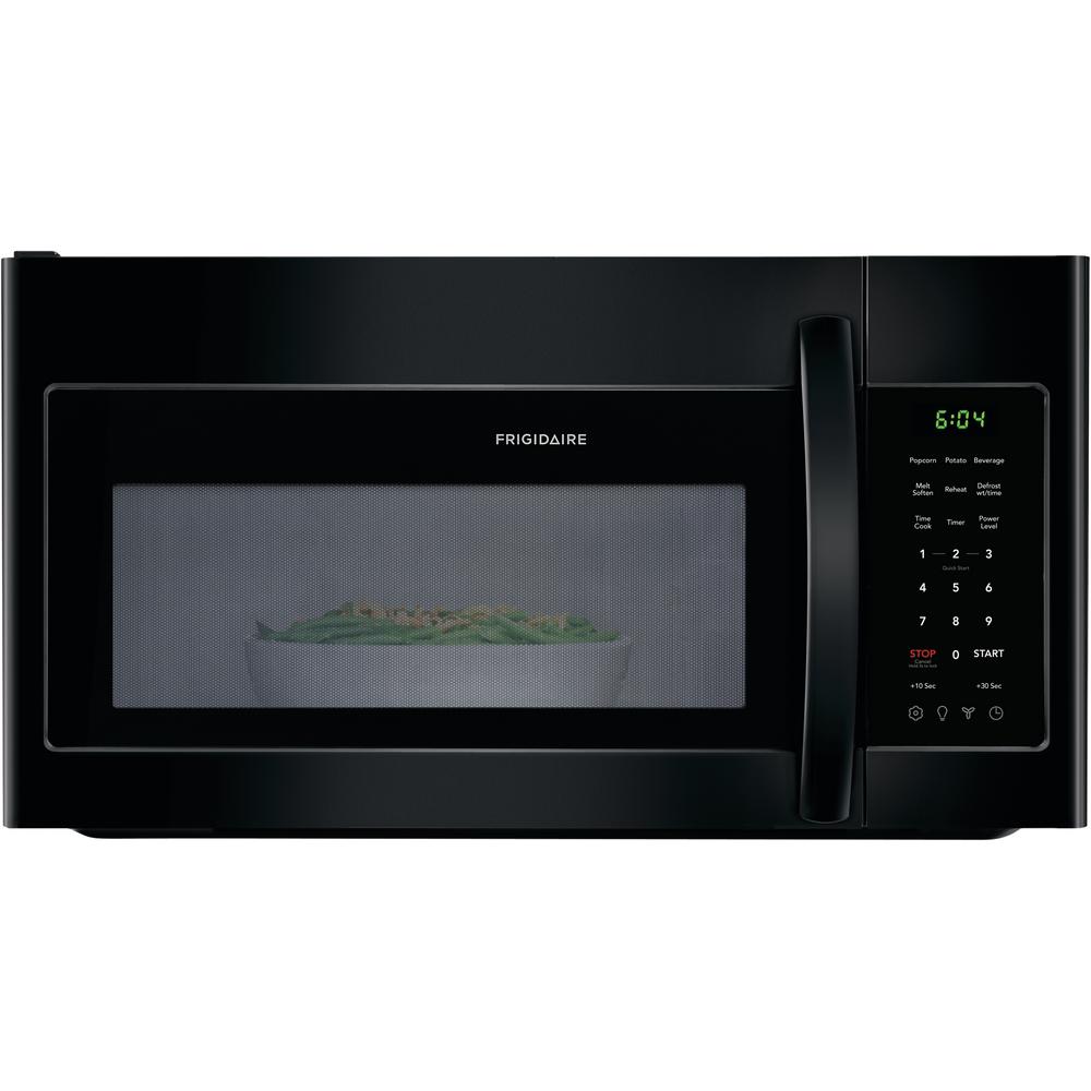 Frigidaire 30 In 1 8 Cu Ft Over The Range Microwave Black Ffmv1846vb Home Depot Frigidaire 30 In 1 8 Cu Ft Over The
