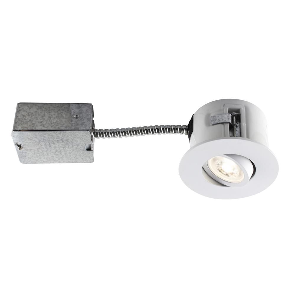 Bazz Flex 4 In Matte White Recessed Led Lighting Kit With Gu10 Bulb Included Bazz Flex 4 In Matte White Recessed Led Lighting Kit With Gu10 Bulb Included