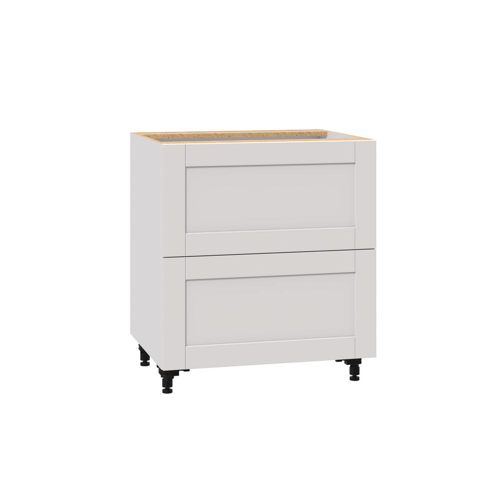 J Collection Shaker Assembled 30x34 5x24 In 2 Drawer Base Cabinet