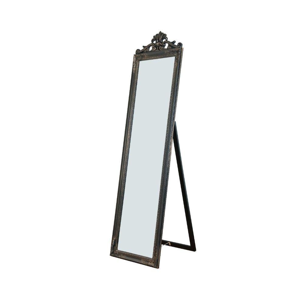 Benjara Copper Full Length Standing Mirror with Decorative Design