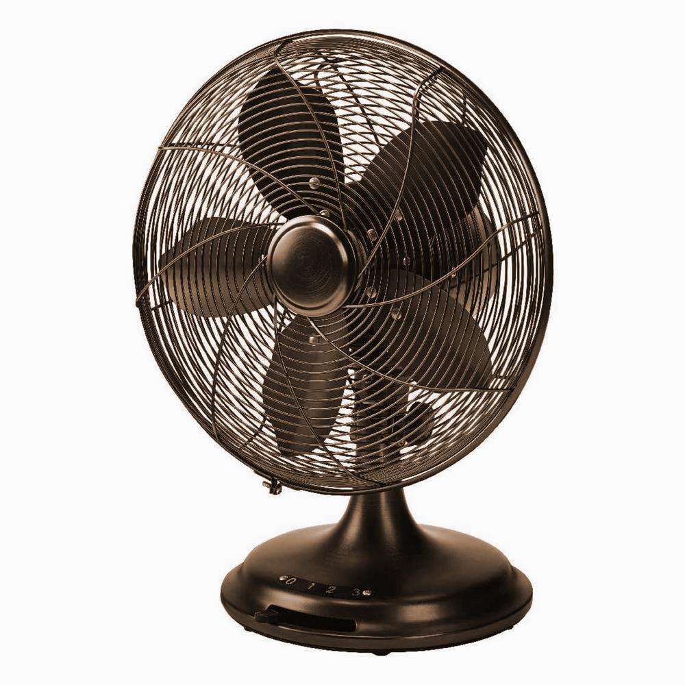 Ecohouzng 12 Inch Retro Desk Fan Ct40060t The Home Depot