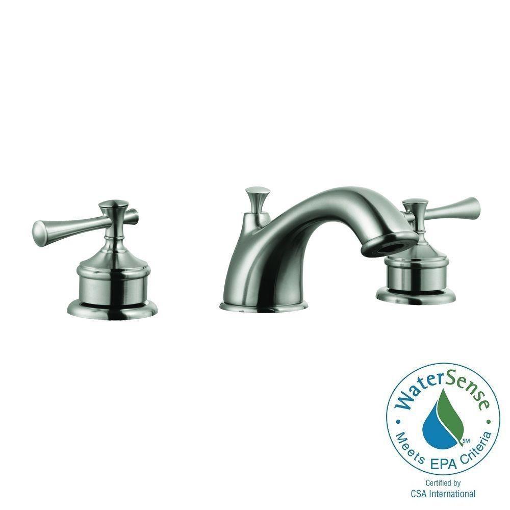 Design House Ironwood 8 In Widespread 2 Handle Bathroom Faucet In   Satin Nickel Design House Widespread Bathroom Sink Faucets 524587 64 1000 