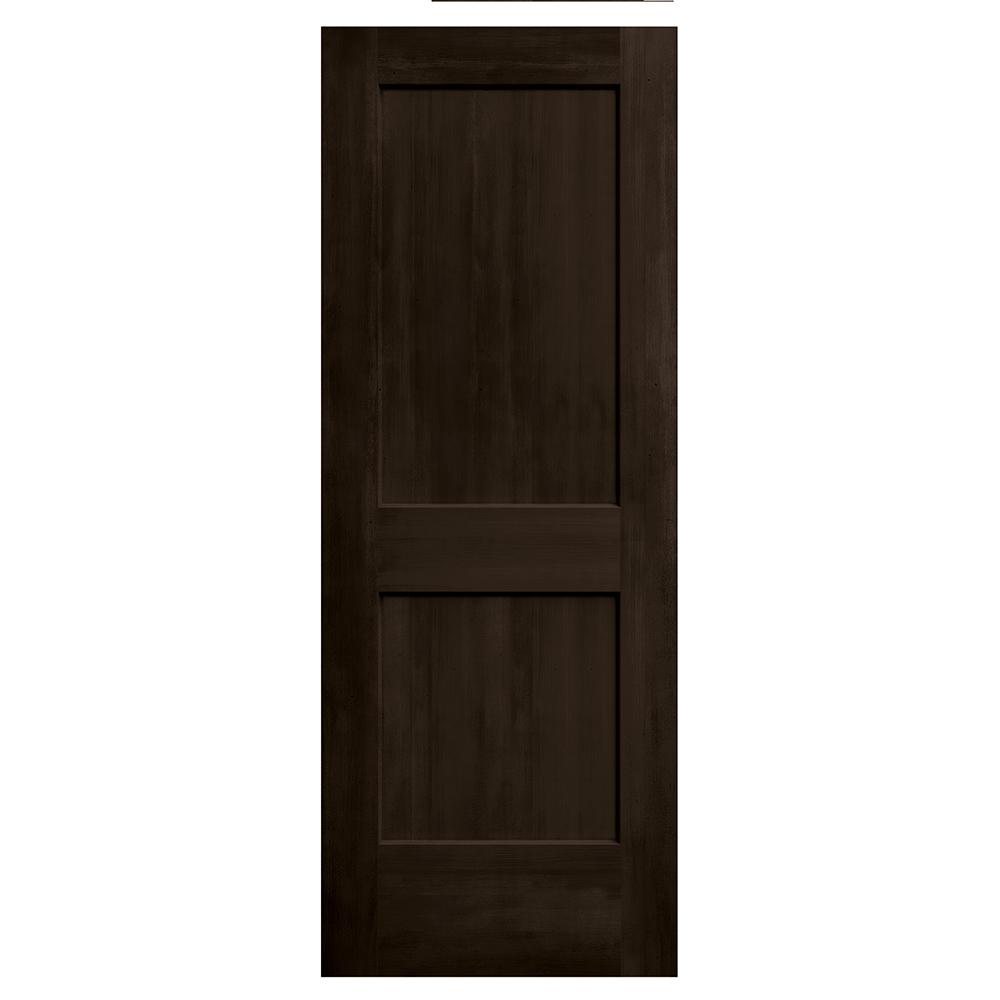 24 X 80 Dark Brown Solid Interior Closet Doors Doors Windows The Home Depot