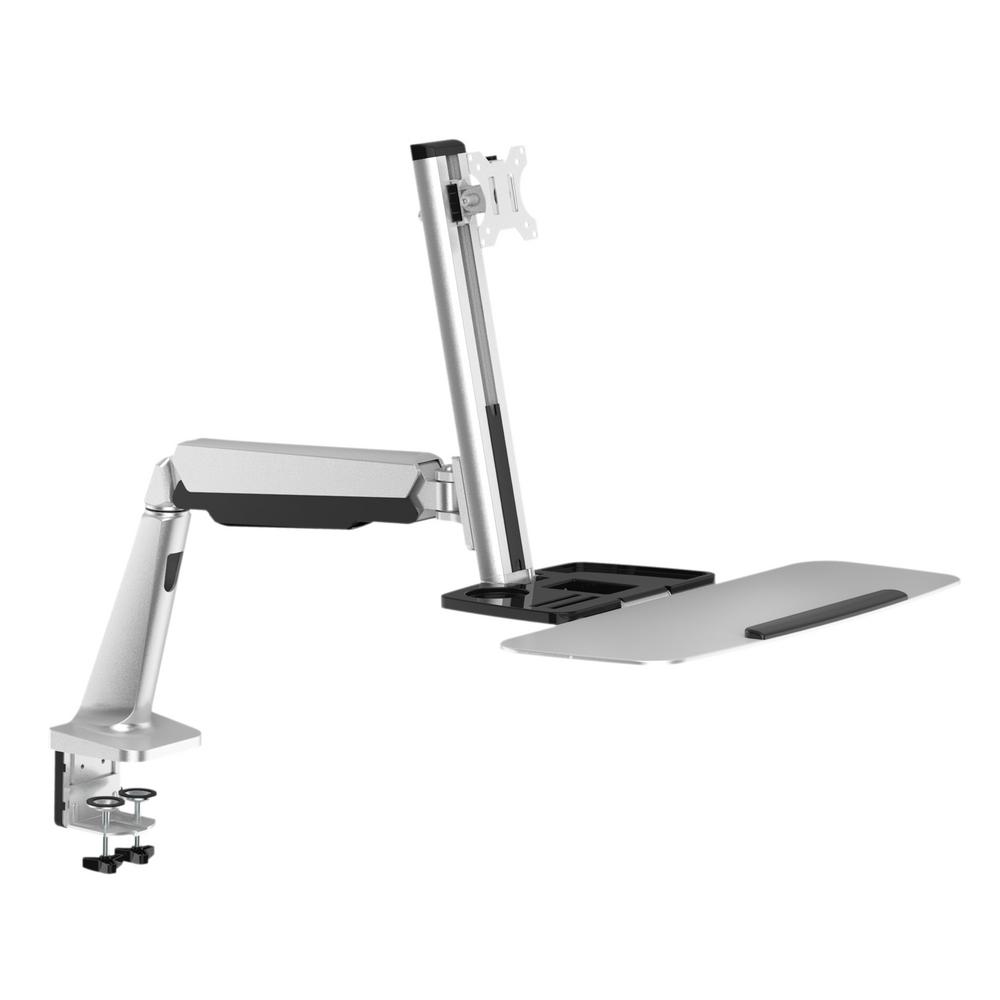 Tygerclaw Single Monitor Gas Spring Desk Mounted Sit Stand