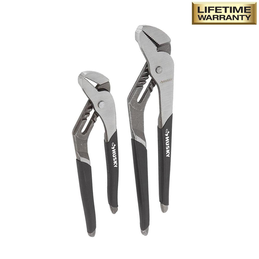 Husky Groove Joint Pliers Set (2Piece)48067 The Home Depot