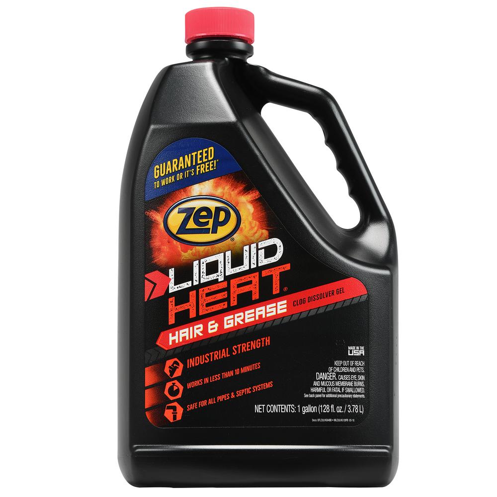 ZEP 128 oz. Liquid Heat Gel Drain Opener-ZULHG128 - The Home Depot
