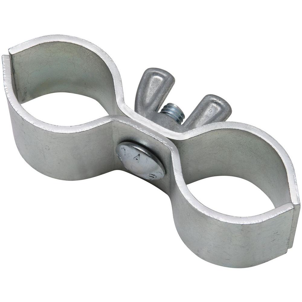 pipe clamp gate clamps depot hardware plated national zinc inch 8in hinge fence strap 300bc plastic upc hinges loop steel