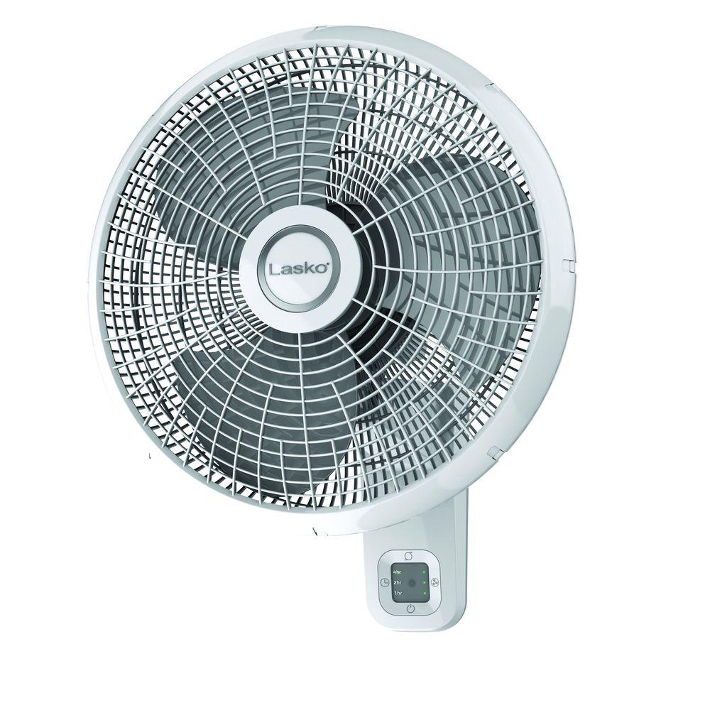 Lasko 16 in. 3-Speed Oscillating Wall Mount Fan with 