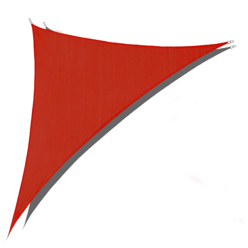 Shade&Beyond 15 ft. X 15 ft. x 21 ft. Red Right Triangle Sun Shade Sail