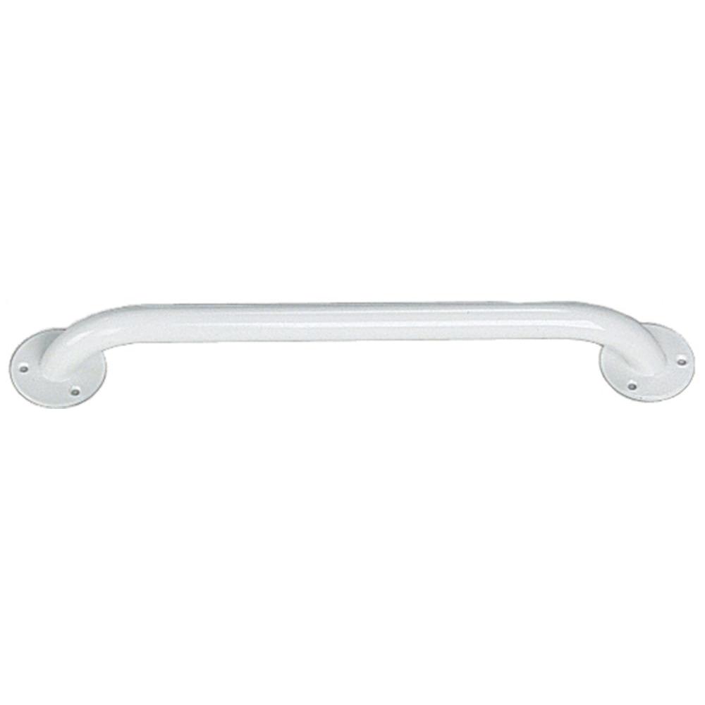 Medline 24 in. x 11/4 in. Bath Safety Grab Bar in Knurled Chrome