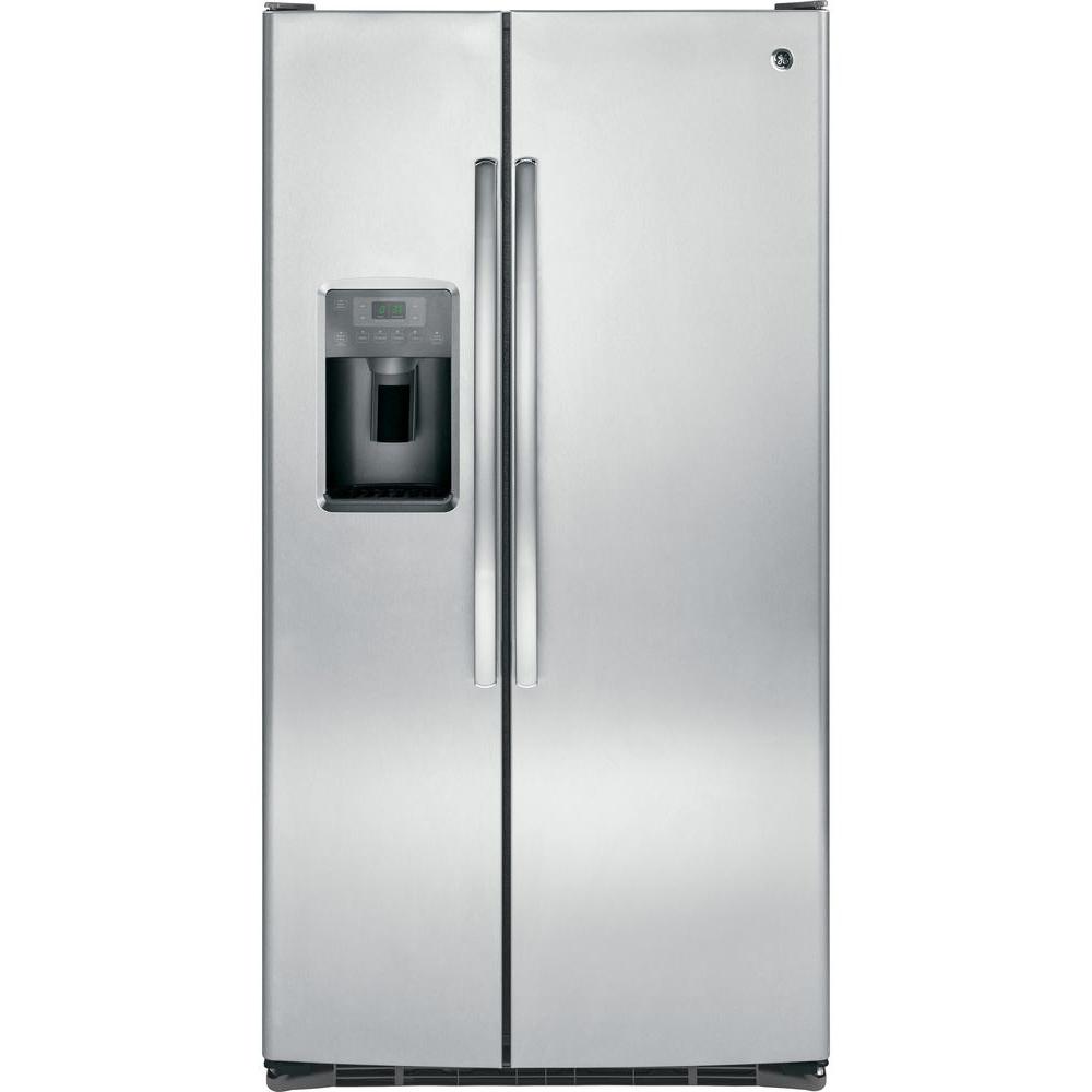 white stainless steel refrigerator