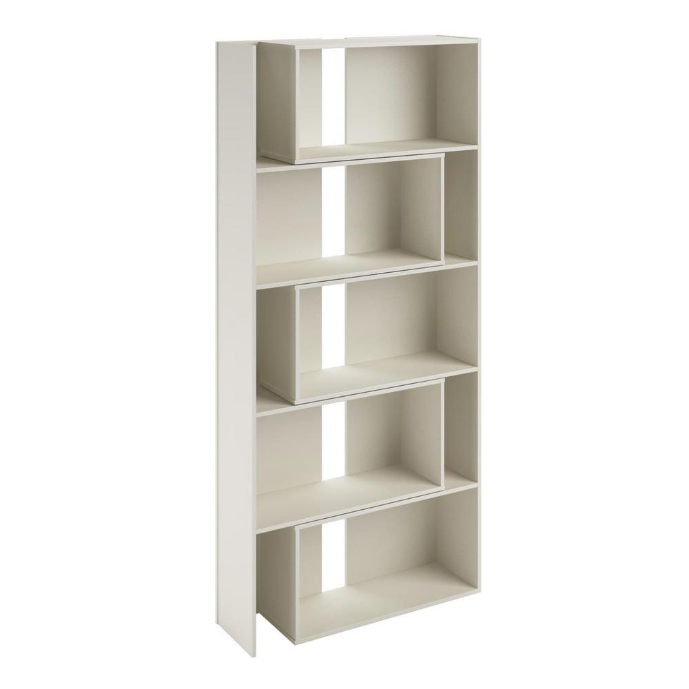 Ameriwood Home Fulcrum White Expandable Open Bookcase Hd97845 The Ameriwood Home Fulcrum White Expandable Open Bookcase