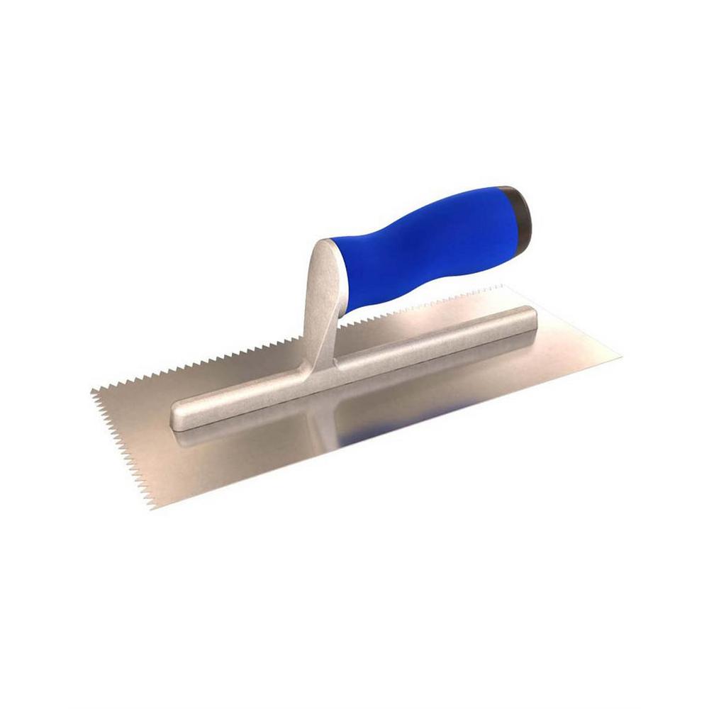 Square-Notch Trowel HART HQTT050 Quick-Tatch 1//2 x 1//2 x 1//2 in