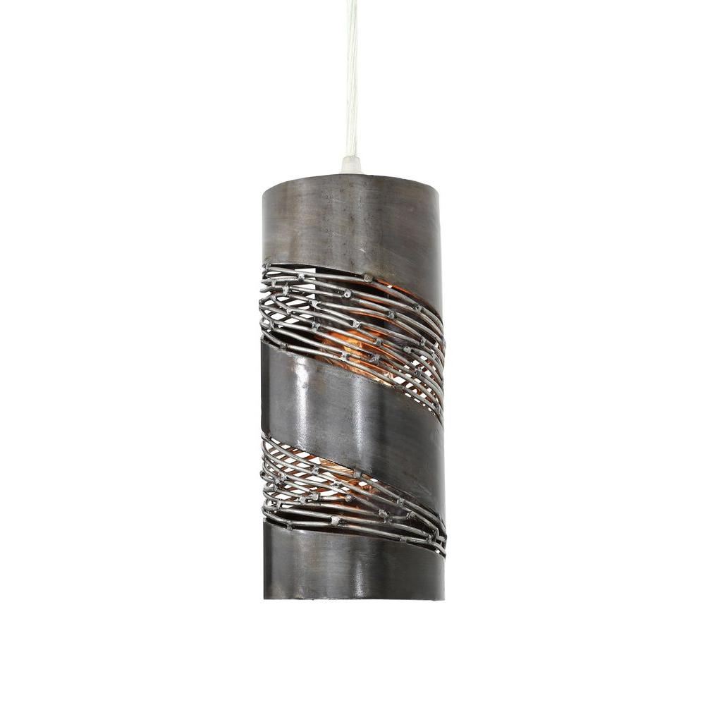 Varaluz Flow 1 Light Steel Cylinder Mini Pendant 240m01sl The Home Varaluz Flow 1 Light Steel Cylinder Mini Pendant