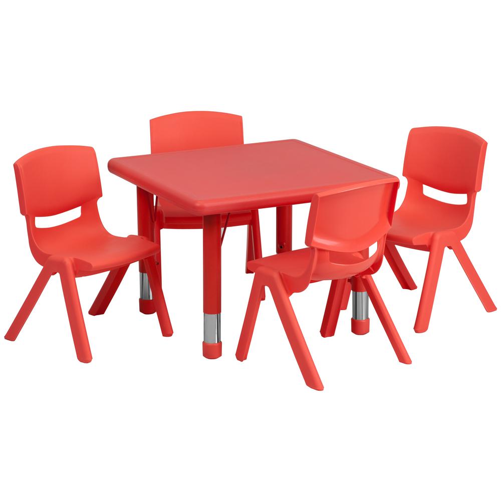 childrens table and four chairs