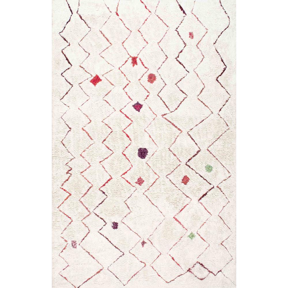 Red Natural Fiber Spot Clean Area Rugs The Home Depot Ninfa Moroccan Red 5 Ft X Round Rug