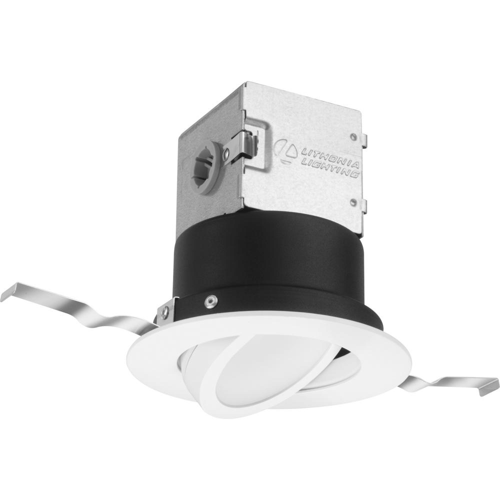 Lithonia Lighting Lithonia OneUp 4 in. White Integrated LED Recessed Kit
