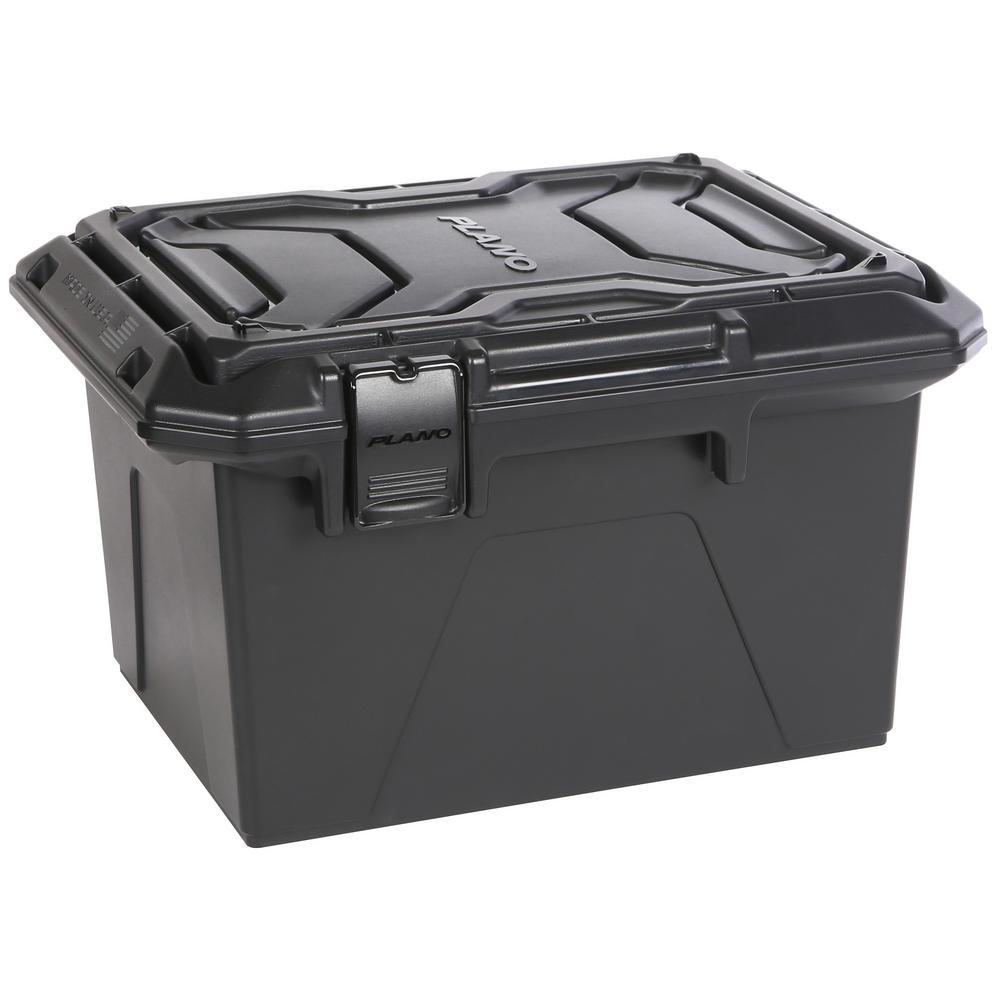 small black storage box with lid