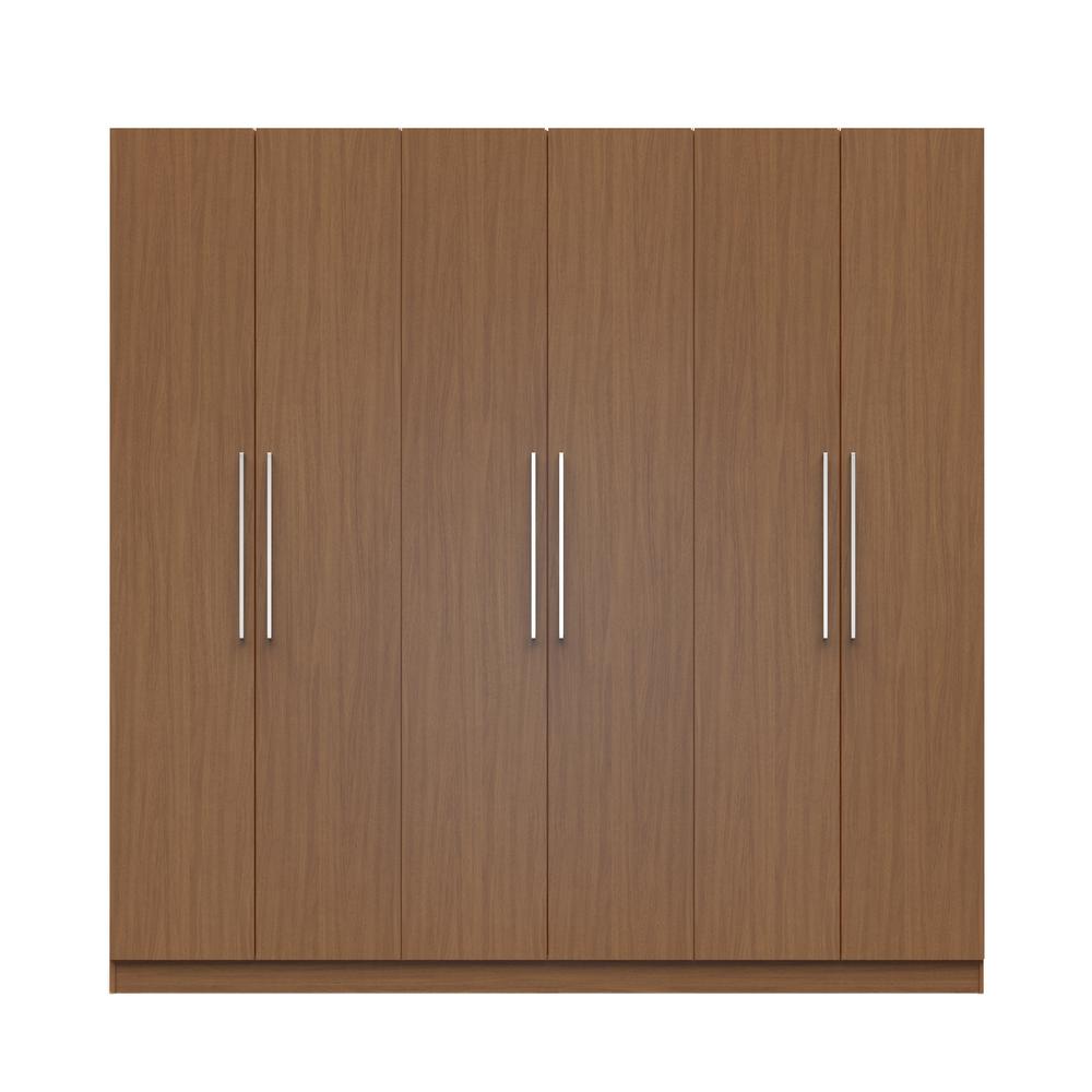 3 door wardrobe wood Manhattan Comfort in. 91 2.0 Maple Cream 3 Eldridge