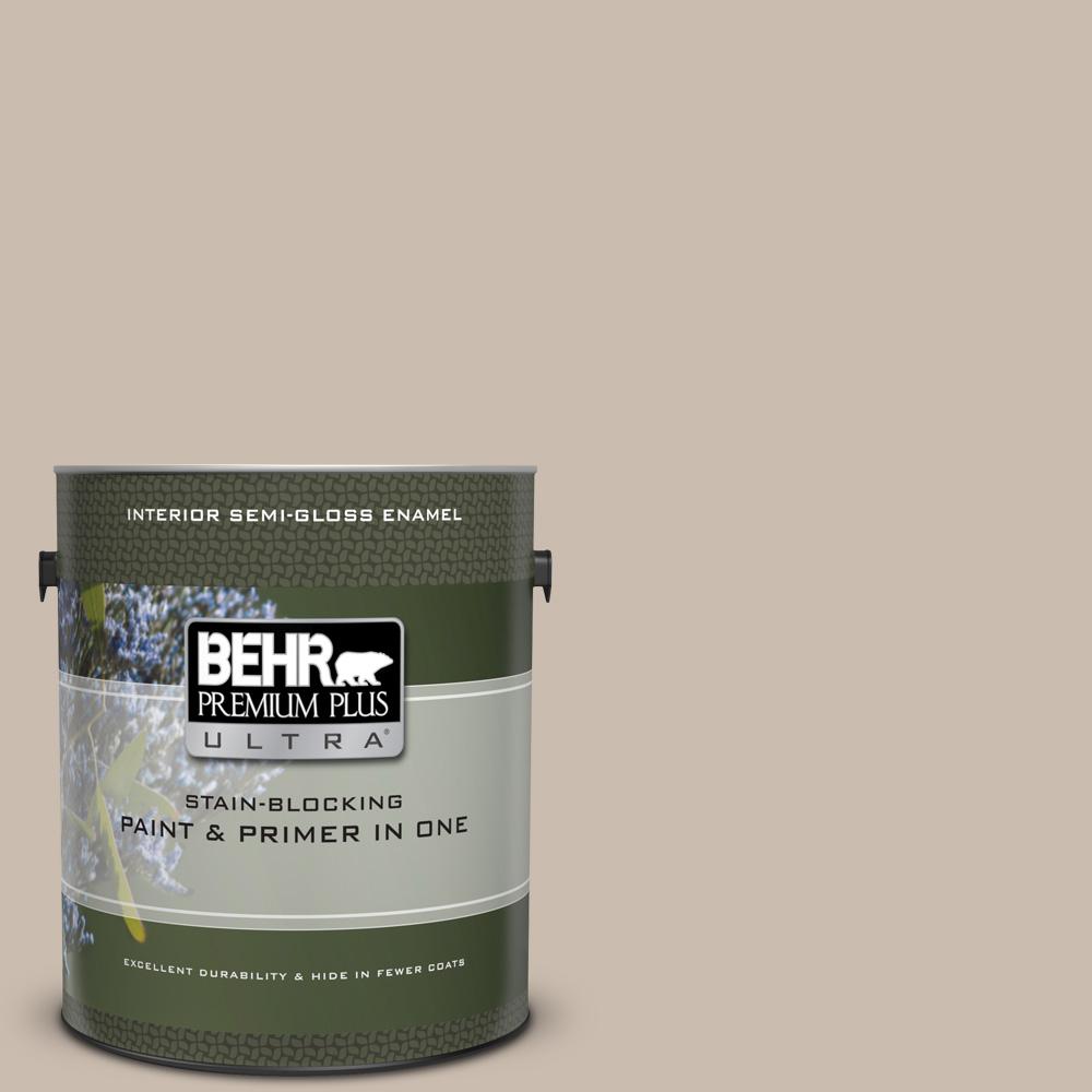 BEHR Premium Plus Ultra 1 Gal UL130 15 Creamy Mushroom Semi Gloss   Creamy Mushroom Behr Premium Plus Ultra Paint Colors 375001 64 1000 