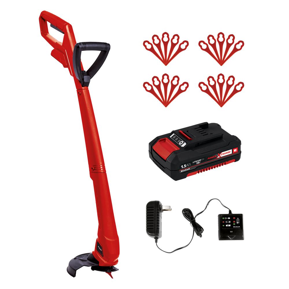Einhell PXC 18-Volt Cordless 1200 MAX RPM Outdoor Grass Trimmer/Edger Kit (w/ 1.5-Ah Battery + Fast Charger)
