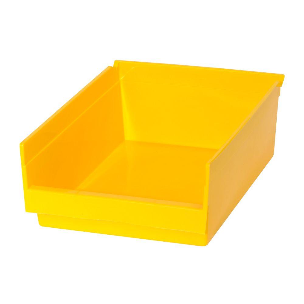 Edsal 1.66Gal. Heavy Duty Plastic Storage Bin in Yellow (24Pack