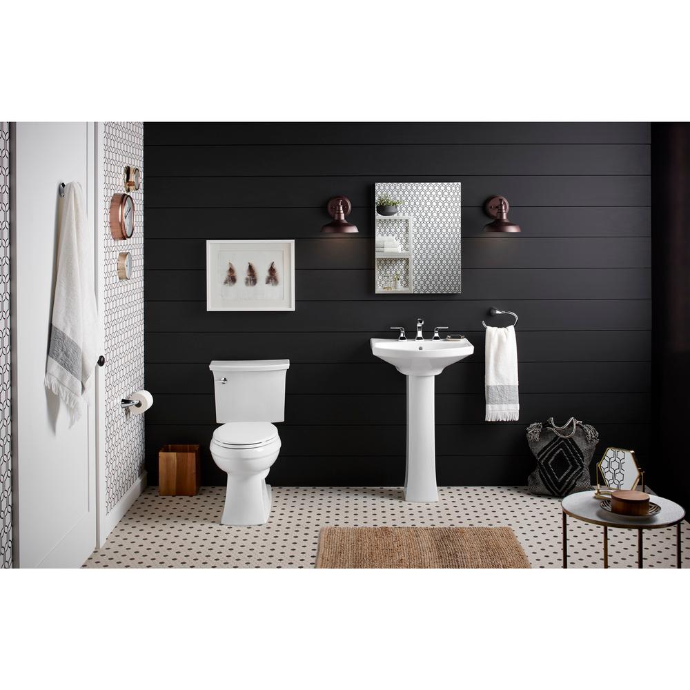Kohler Elmbrook 24 In Pedestal Sink White With 8 Widespread Faucet Holes K R5435 0 The Home Depot - Kohler Pedestal Sink 24 Kohler Elmbrook 24 In Pedestal Sink White With 8 Widespread Faucet Holes K R5435 0 The Home Depot - Kohler Pedestal Sink 24