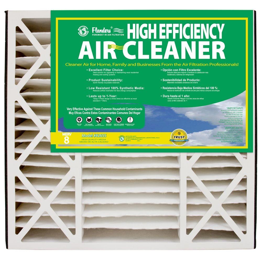 Flanders PrecisionAire 20 in. x 25 in. x 5 in. Air Filter Deep ...