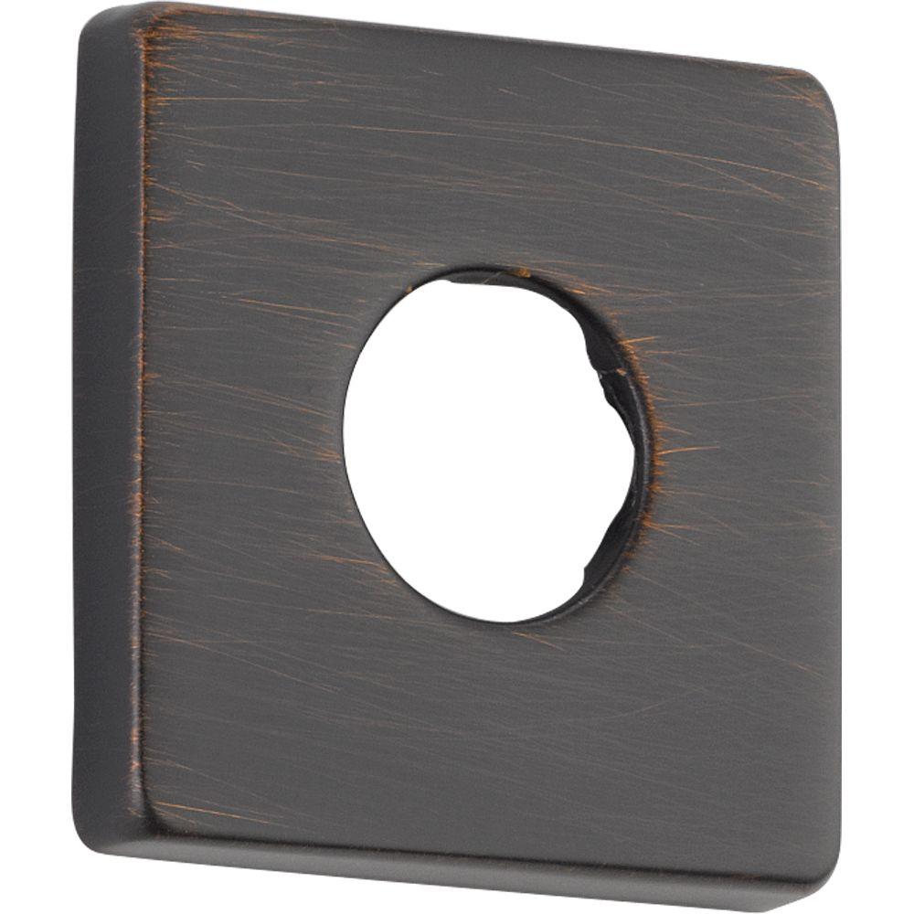 Delta Vero 2 in. Dia Square Shower Arm Flange in Bronze