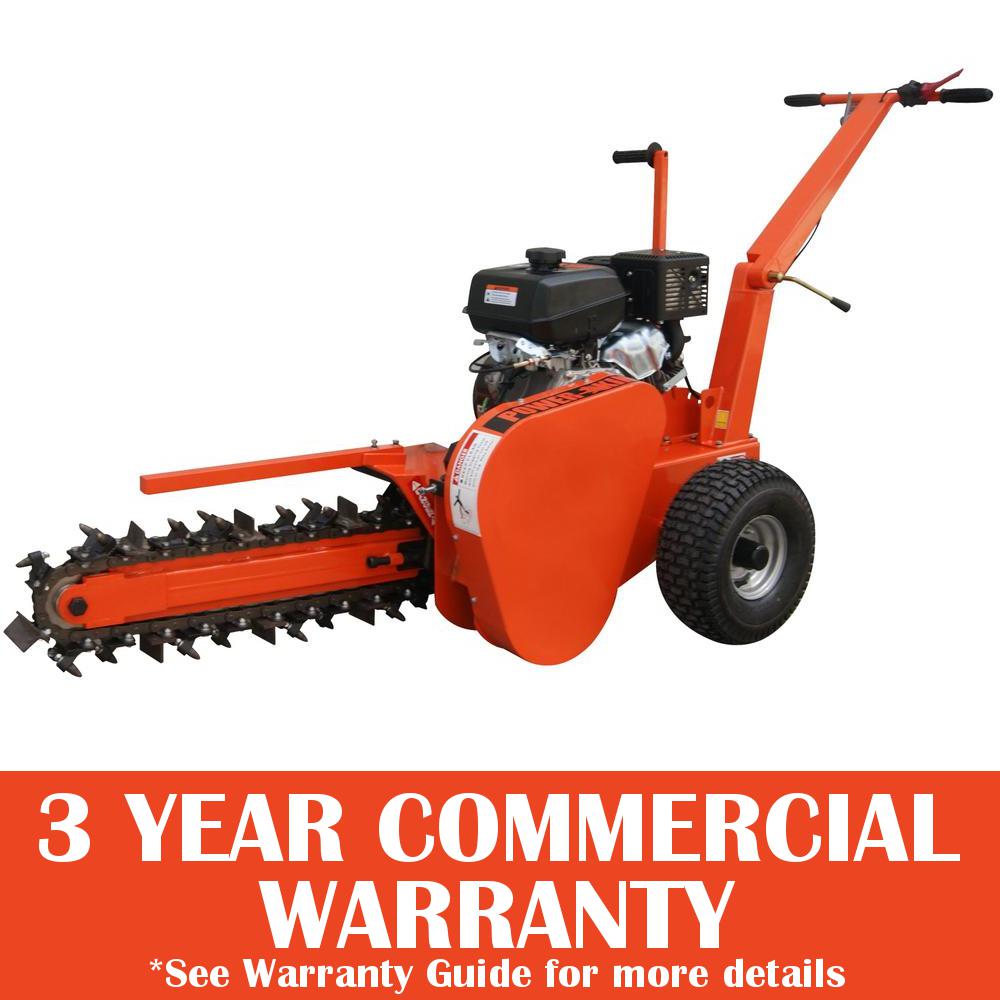 Power King 24 inch 14 HP Gas Walk-Behind Trencher with Kohler Engine by Power King