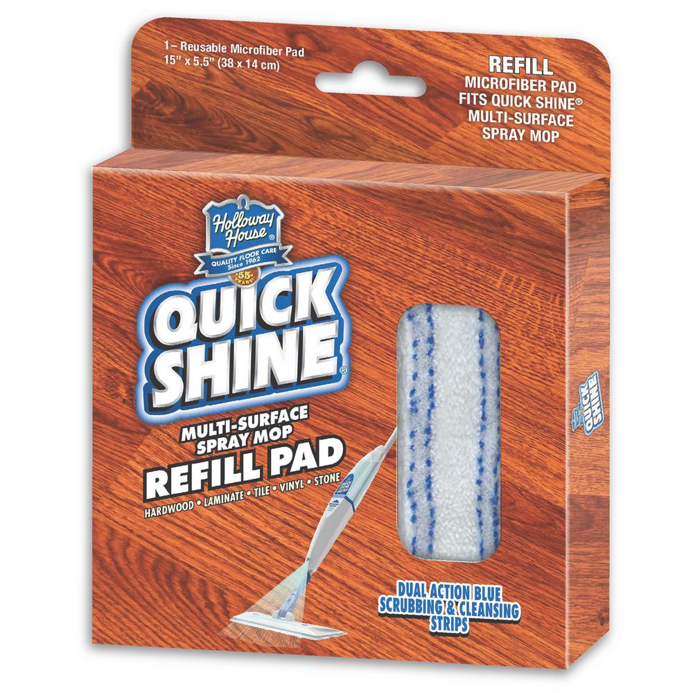 QUICK SHINE MultiSurface Spray Mop Kit Refill Pad11153 The Home Depot
