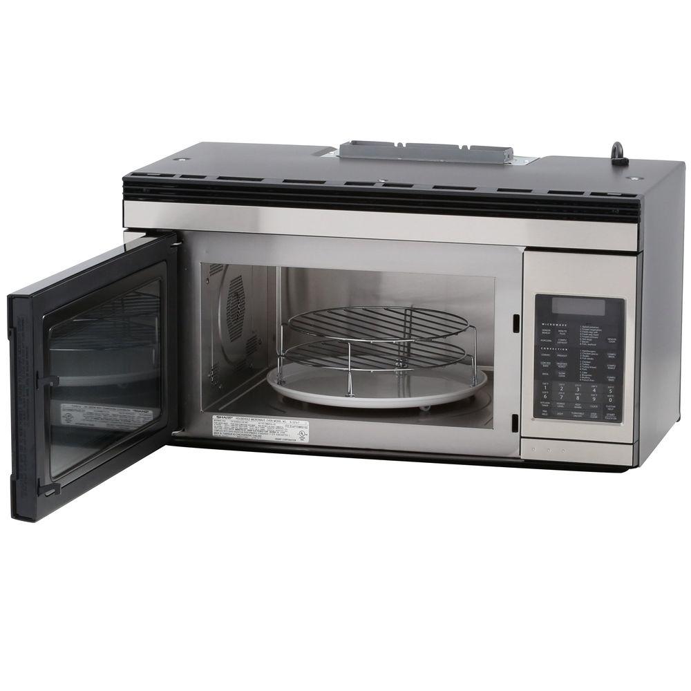 Sharp 1 Cu Ft Over The Range Convection Microwave In Stainless Range Convection Microwave
