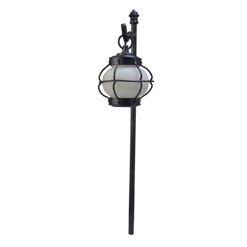 Moonrays Landscape Lighting Outdoor The Home Depot Bayside Style Low Voltage 61 Lumen Bronze Outdoor Integrated Led Landscape Path Light