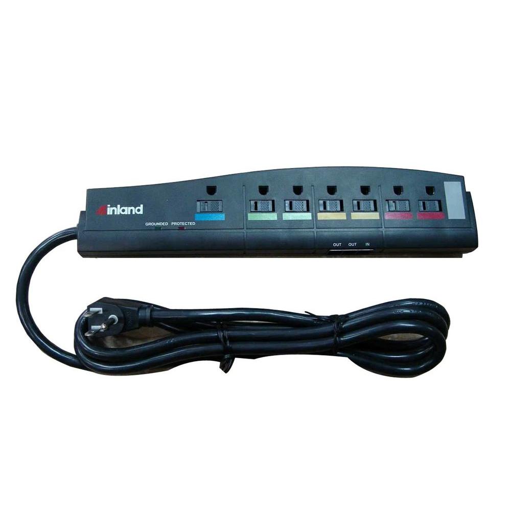 Inland SurgeGuard 6 ft. 7Outlet Surge Protector03404 The Home Depot