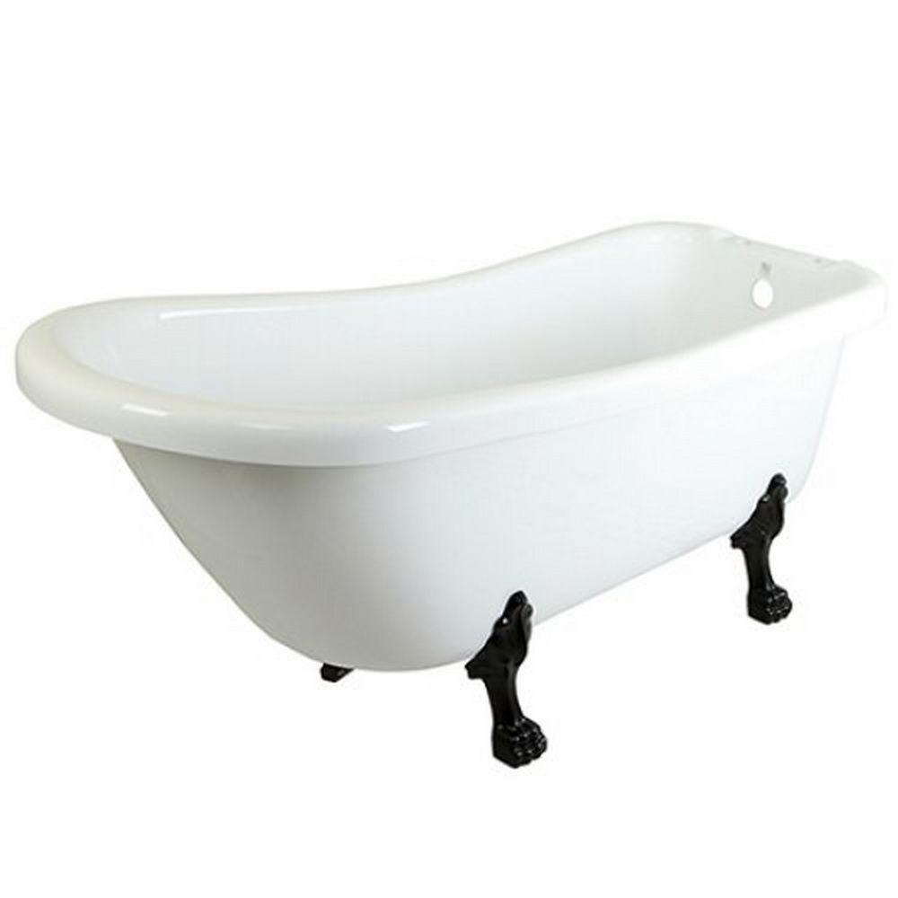bronze clawfoot tub