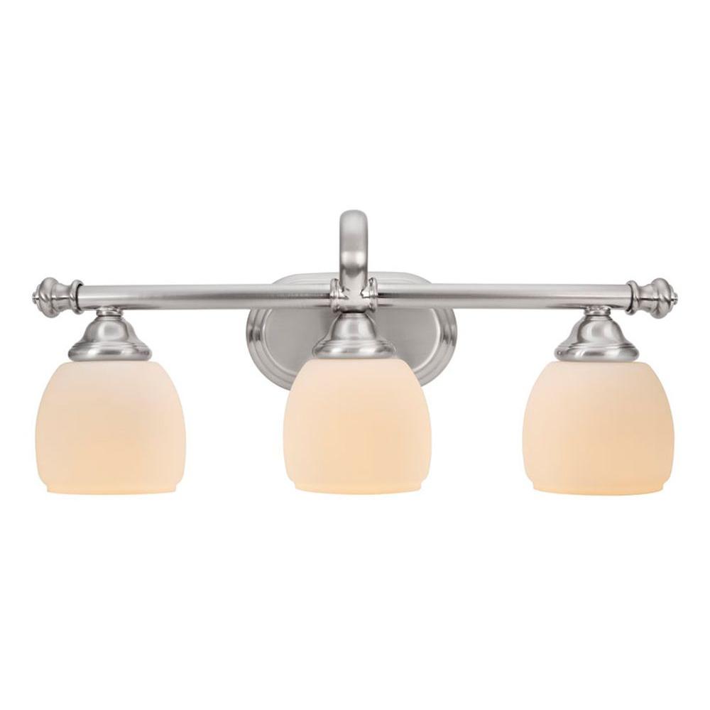 Home Decorators Collection Cedar Cove 3-Light Brushed Nickel Vanity