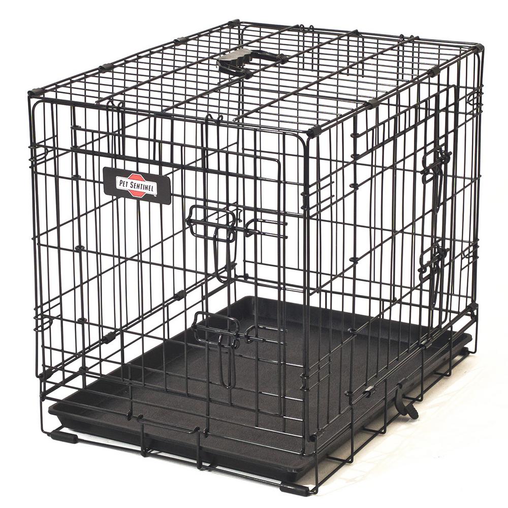 Pet Sentinel 24 In D X 20 H 17 W Small Wire Dog Crate Pet Sentinel 24 In D X 20 H 17 W