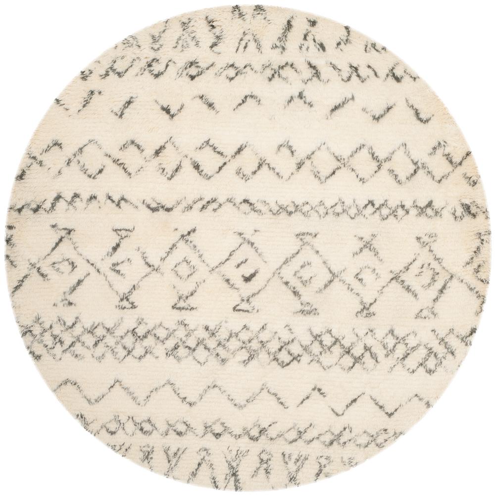 UPC 889048258518 product image for Casablanca Ivory/Gray 6 ft. x 6 ft. Round Area Rug | upcitemdb.com