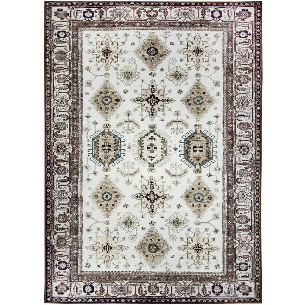 Ruggable Washable Noor Taupe 5 Ft X 7 Stain Resistant Area Rug
