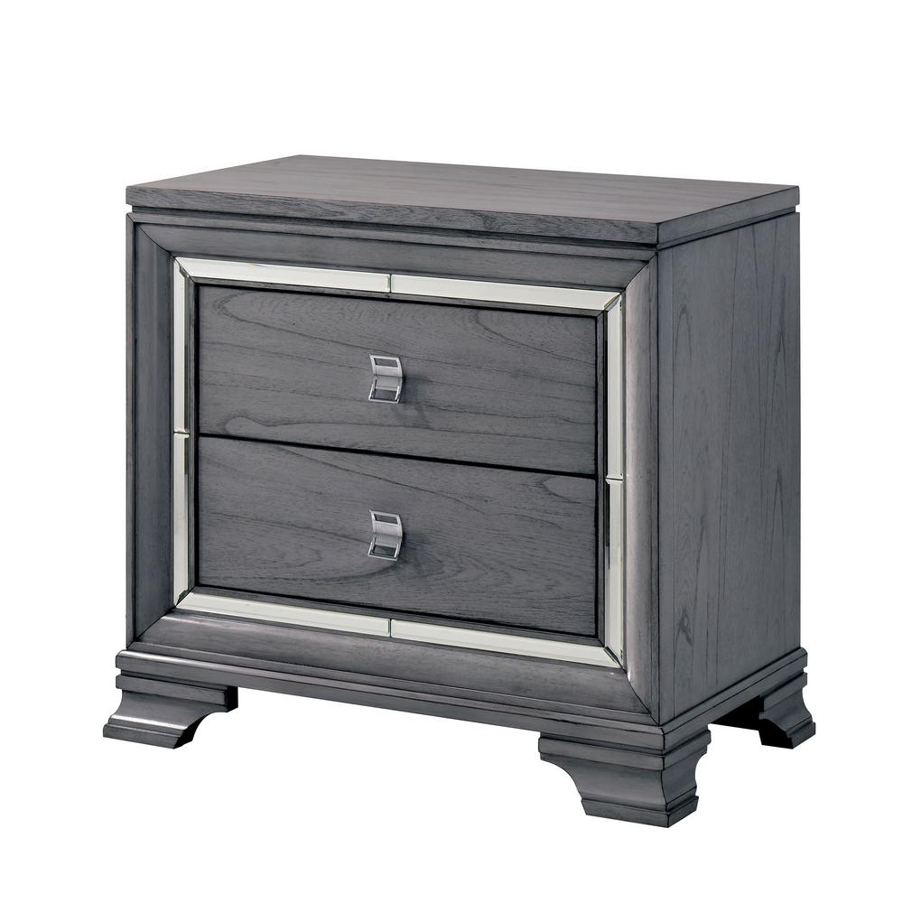 light grey nightstands